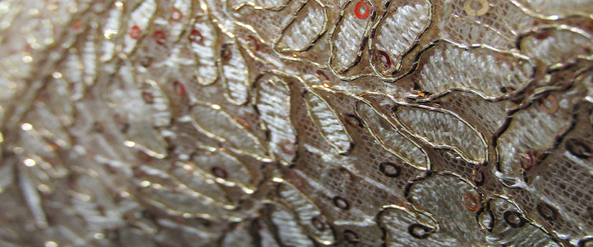 Gold Beaded Fabric Fabric World & Bridal Centre