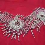 evening beaded fabric